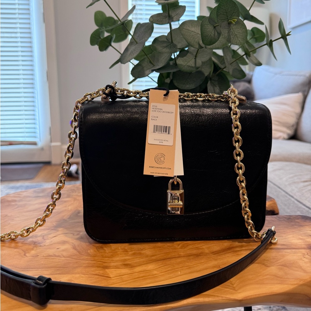 Rebecca Minkoff Black Love Too Crossbody Bag - New With Tags